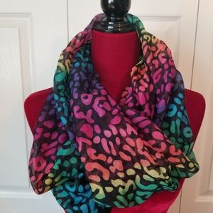 Infinity scarf- Abstract multi-colored. NWOT